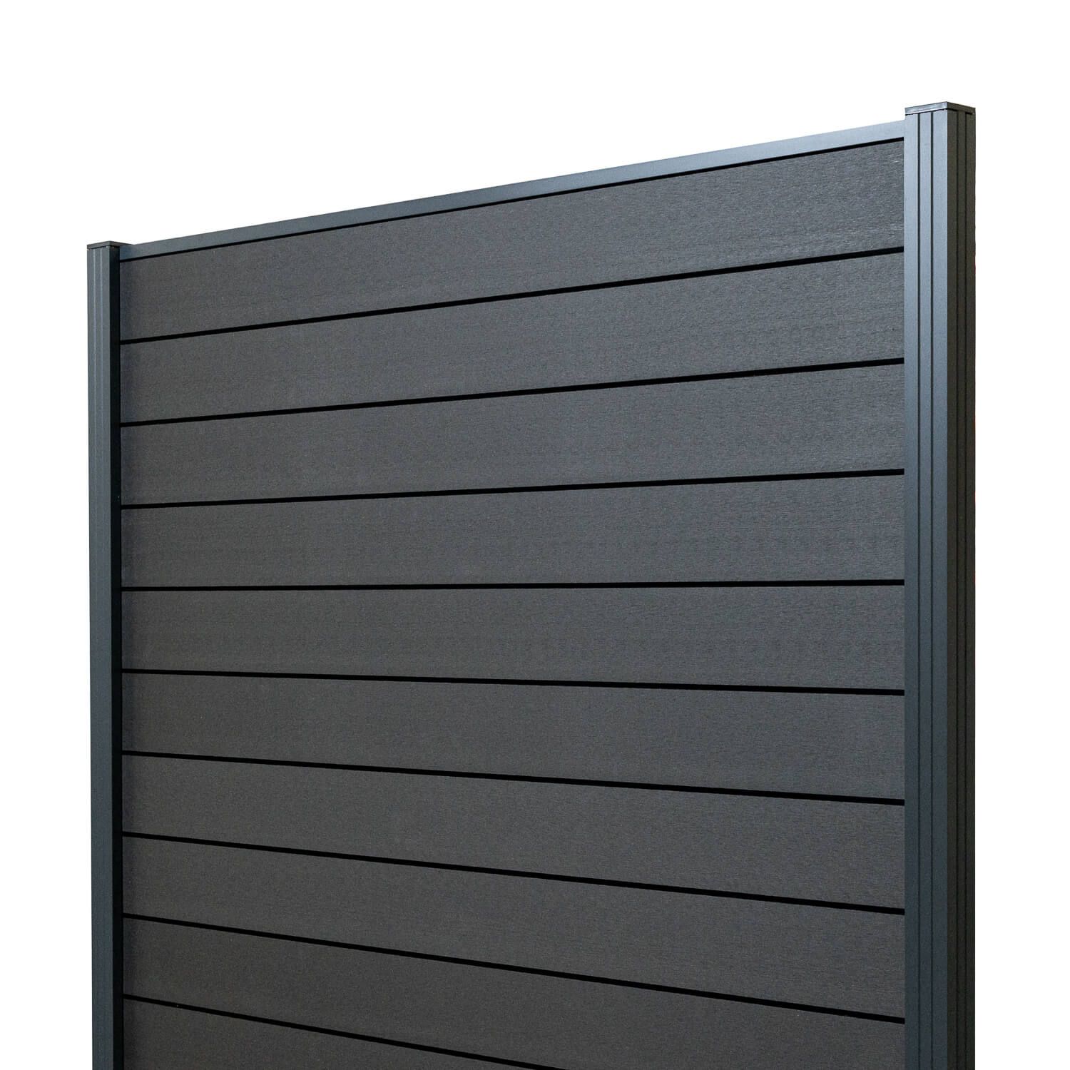 Kompozitní plotový panel Standard Antracit – 1 sloupek Kompozitní plotový panel Standard Antracit – 1 sloupek