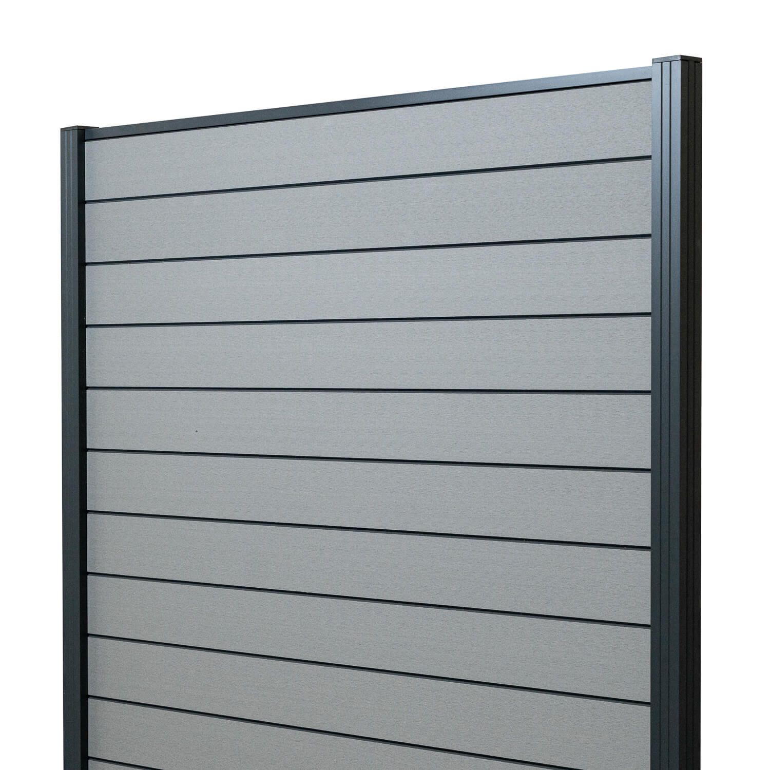 Kompozitní plotový panel Standard šedý – 1 sloupek Kompozitní plotový panel Standard šedý – 1 sloupek