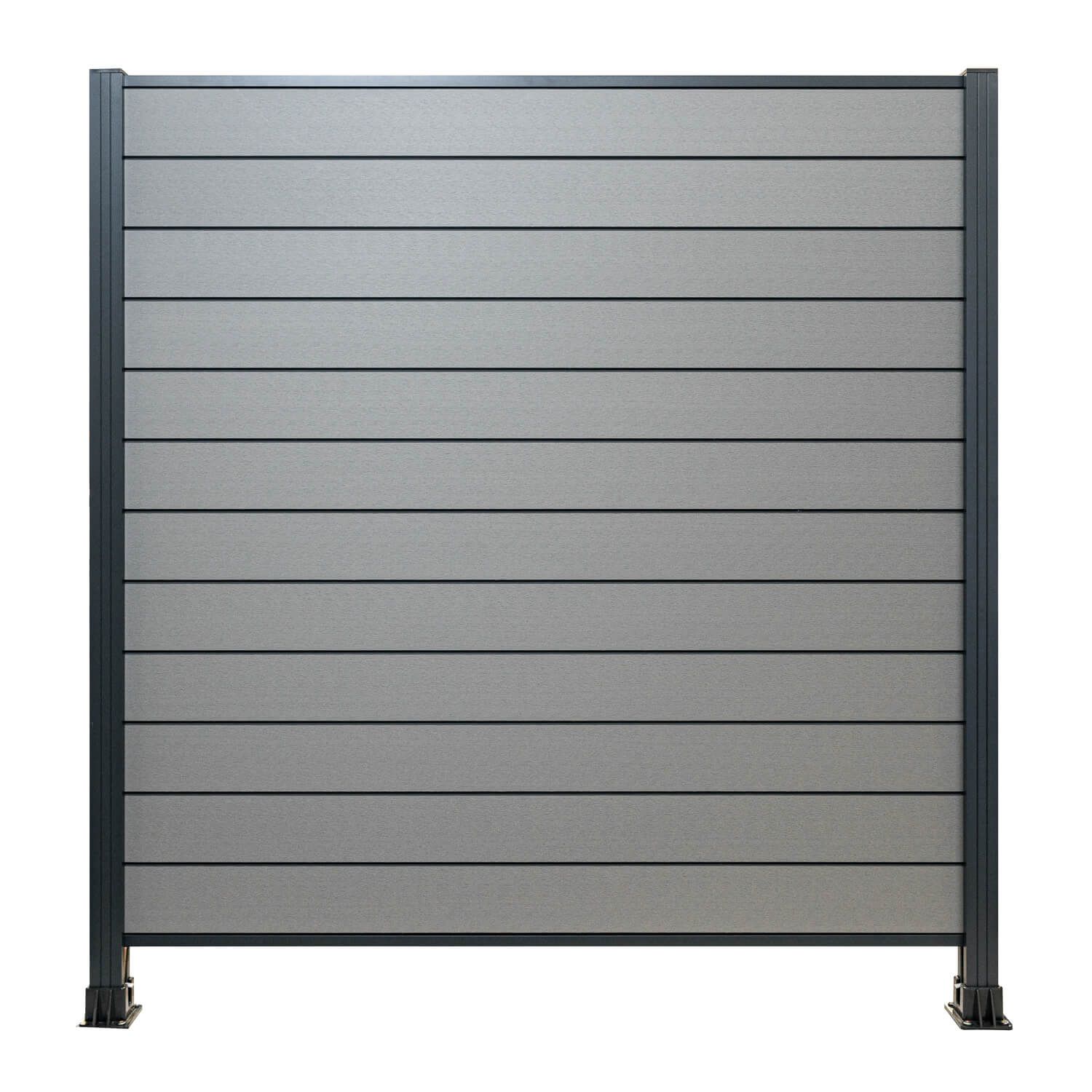Kompozitní plotový panel Standard šedý – 1 sloupek Kompozitní plotový panel Standard šedý – 1 sloupek