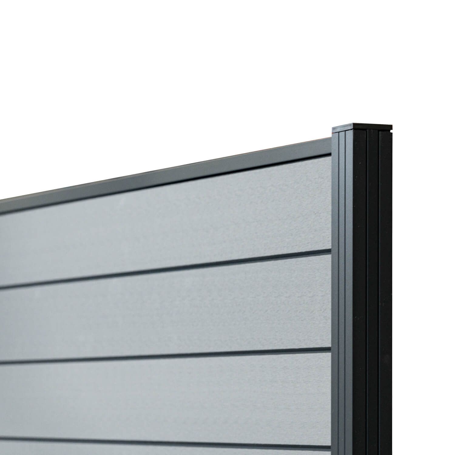 Kompozitní plotový panel Standard šedý – 1 sloupek Kompozitní plotový panel Standard šedý – 1 sloupek