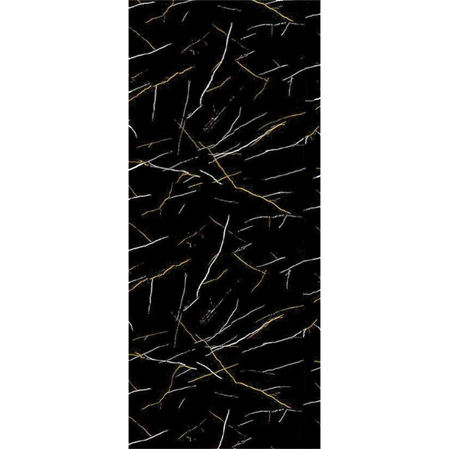Panel stěnový SPC Mramor Marquina Černý Lesklý 120 x 280 cm 4 mm Panel stěnový SPC Mramor Marquina Černý Lesklý 120 x 280 cm 4 mm