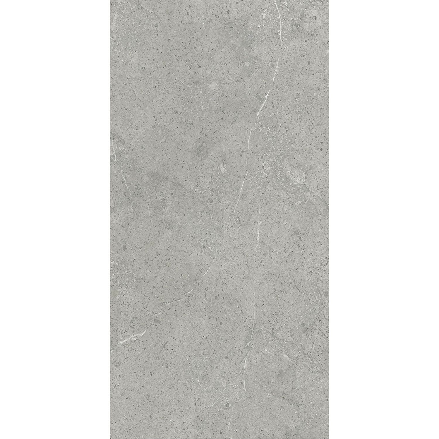 Vinylový podlahový panel SPC Kámen Limestone Šedý Mat 45 × 90 cm 4 mm