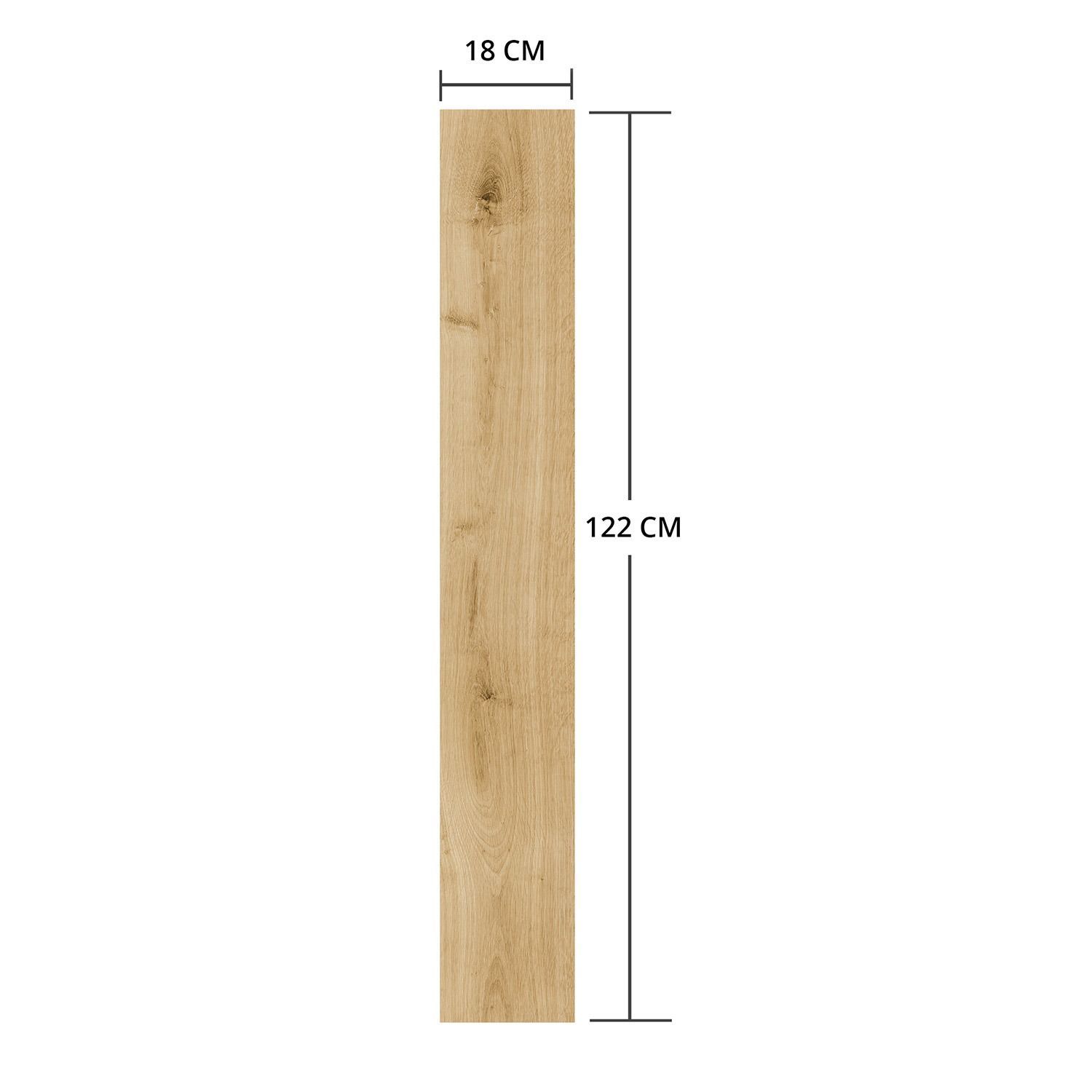 Vinylový podlahový panel SPC Dub Přírodní Mat 18 × 122 cm 4 mm – 1 ks