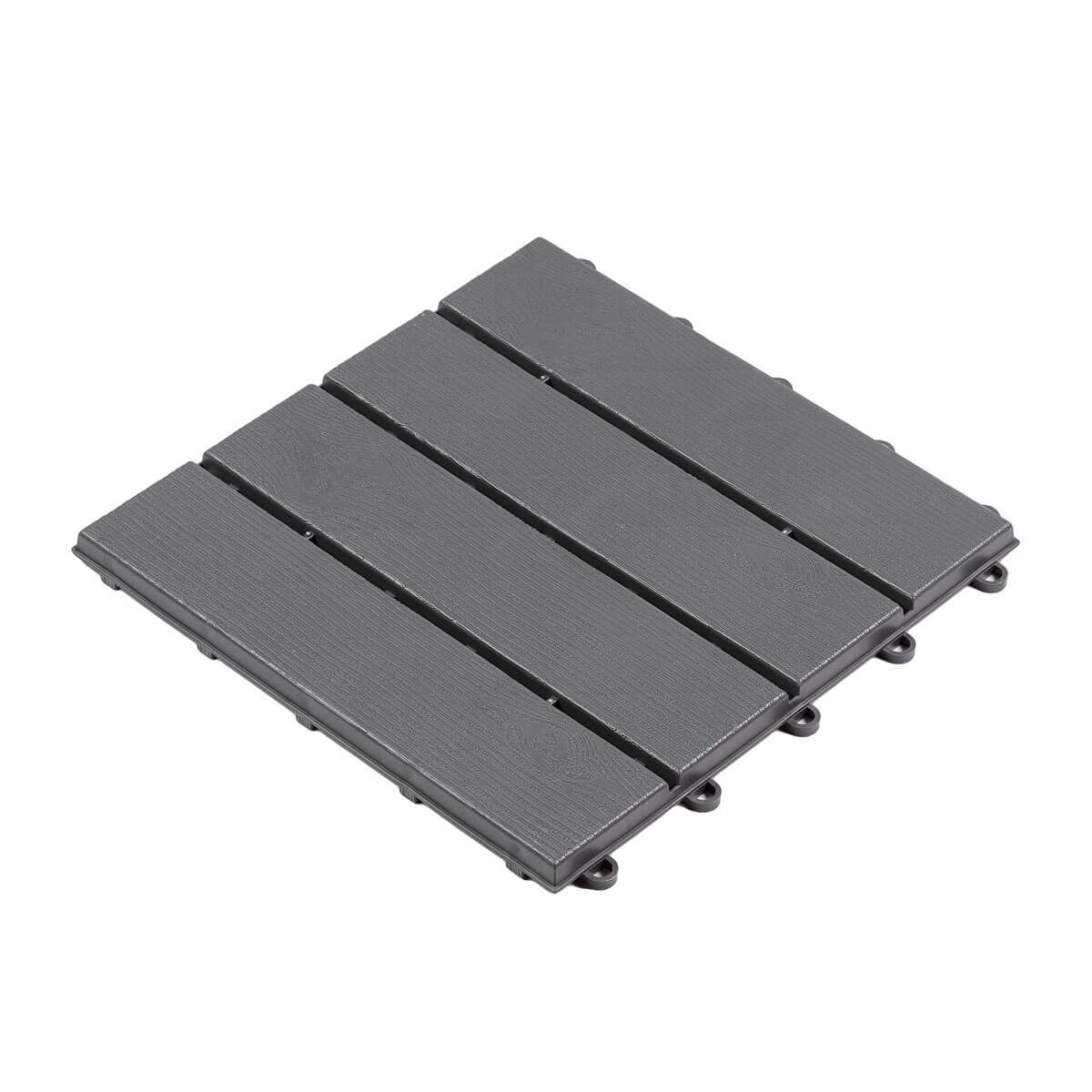 Płytka Ogrodowa Tarasowa Uni-Floor Parkiet Szary 30 x 30 x 1,8 cm