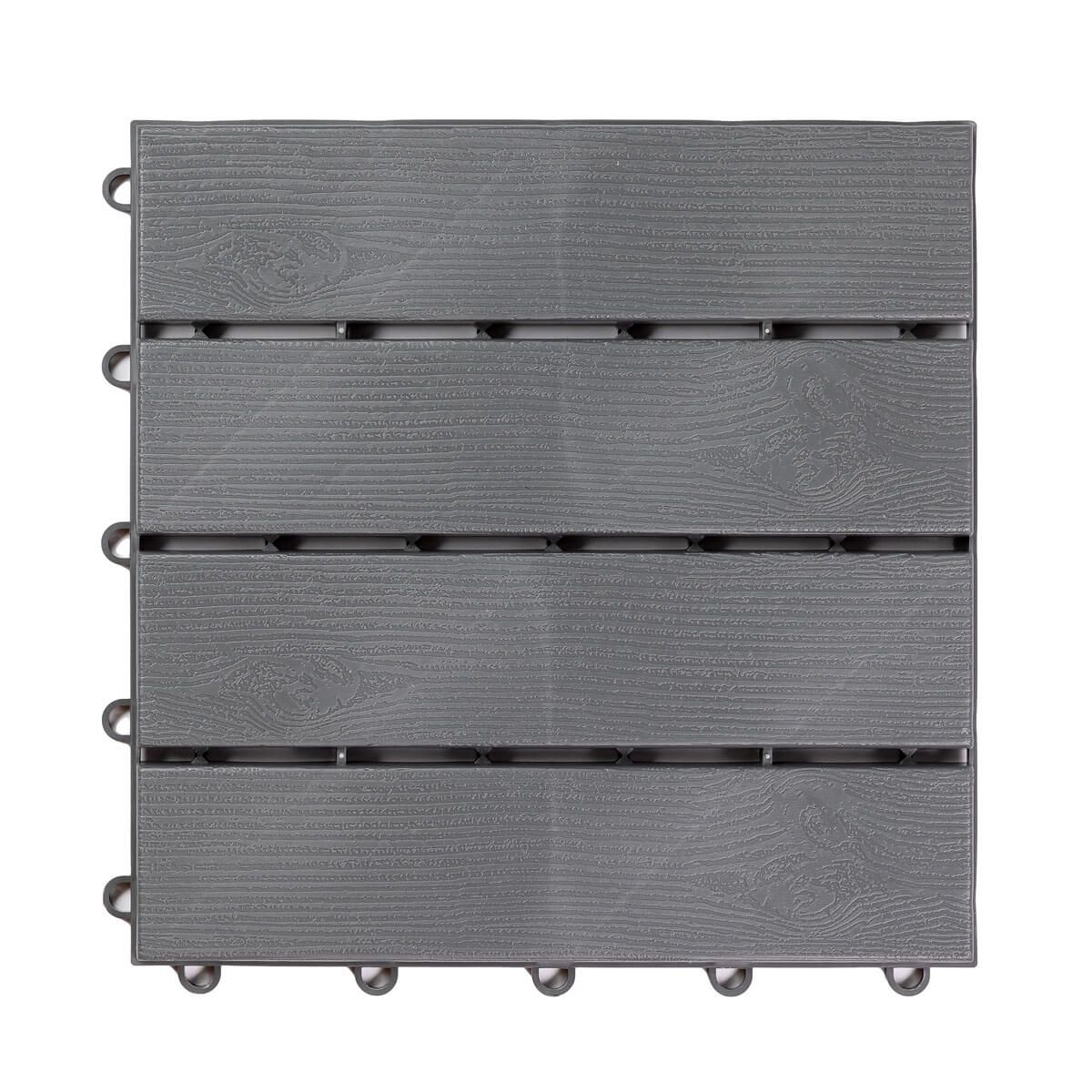 Płytka Ogrodowa Tarasowa Uni-Floor Parkiet Szary 30 x 30 x 1,8 cm