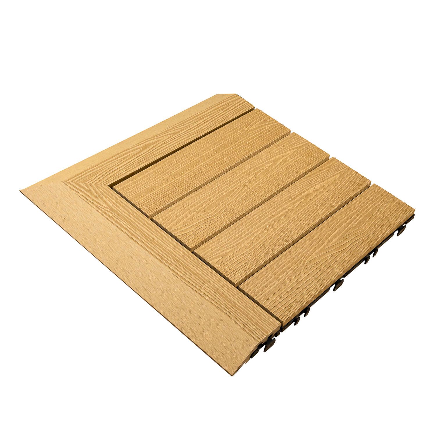 Terasová dlažba WPC 3D Medový Teak 30 x 30 x 2,1 cm Terasová dlažba WPC 3D Medový Teak 30 x 30 x 2,1 cm