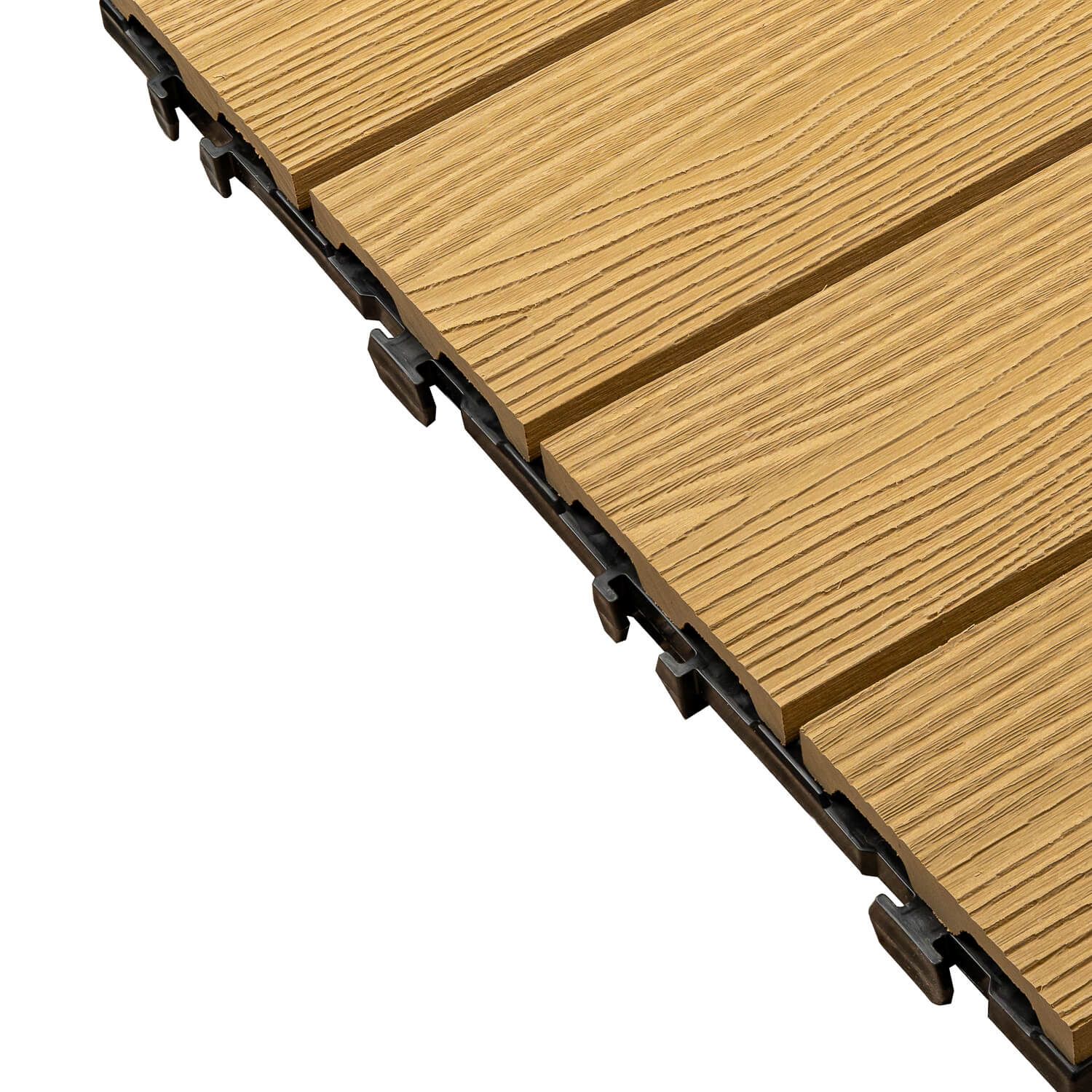 Terasová dlažba WPC 3D Medový Teak 30 x 30 x 2,1 cm Terasová dlažba WPC 3D Medový Teak 30 x 30 x 2,1 cm