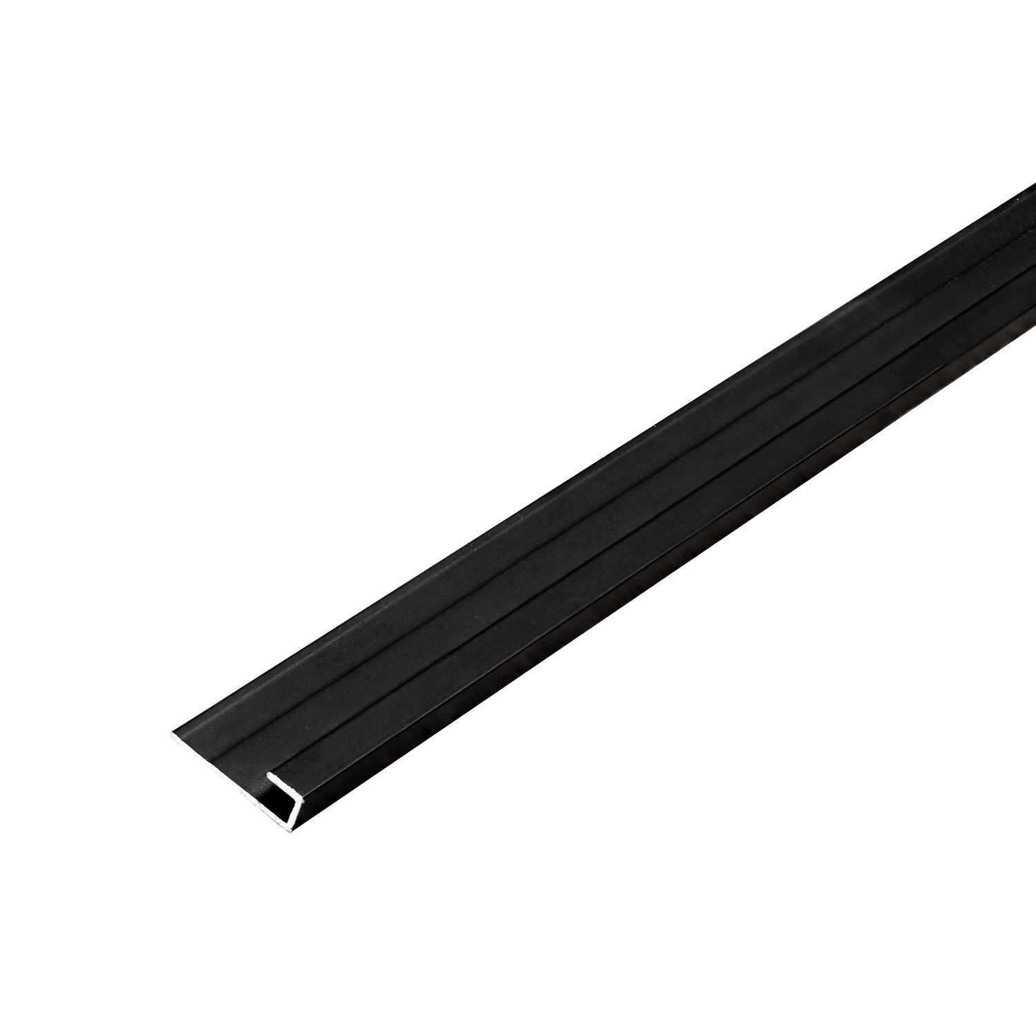 Hliníkový ukončovací profil 3,5 mm pro stěnové panely Černý Mat – 2,9 m Hliníkový ukončovací profil 3,5 mm pro stěnové panely Černý Mat – 2,9 m