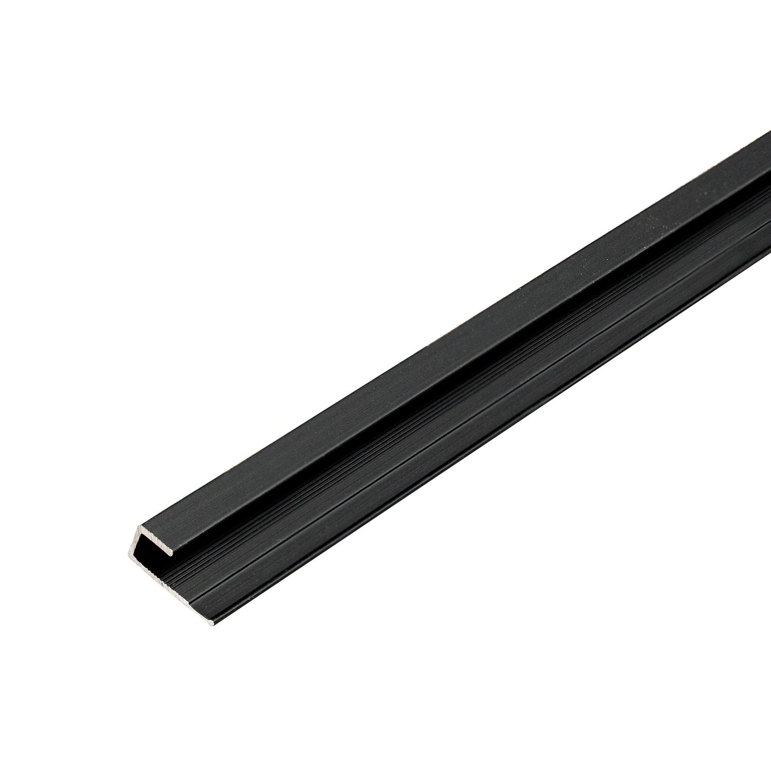 Hliníkový ukončovací profil 4,5 mm pro stěnové panely Černý Mat – 2,9 m
