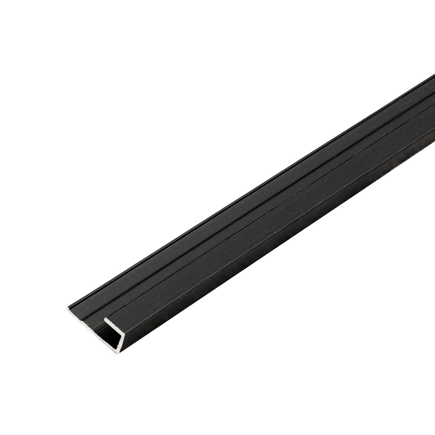 Hliníkový ukončovací profil 4,5 mm pro stěnové panely Černý Mat – 2,9 m
