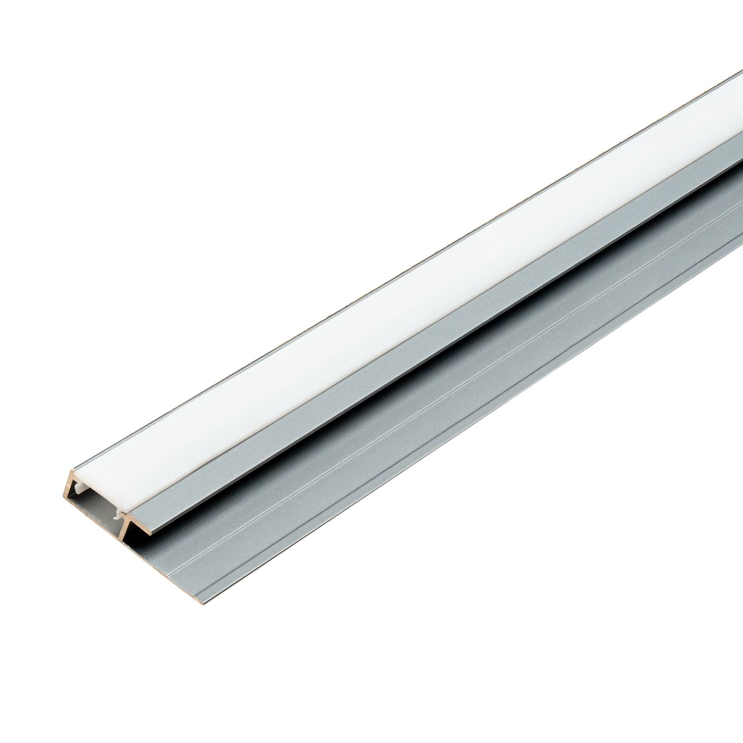 Hliníkový LED ukončovací profil 4,5 mm pro stěnové panely Tmavě Šedý – 2,9 m
