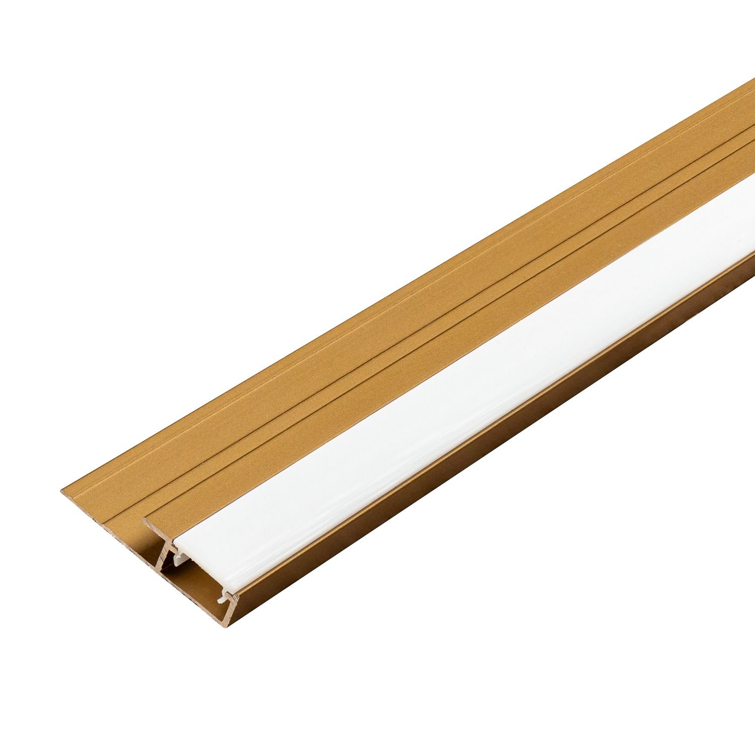 Hliníkový LED ukončovací profil 4,5 mm pro stěnové panely Zlatý Mat – 2,9 m Hliníkový LED ukončovací profil 4,5 mm pro stěnové panely Zlatý Mat – 2,9 m