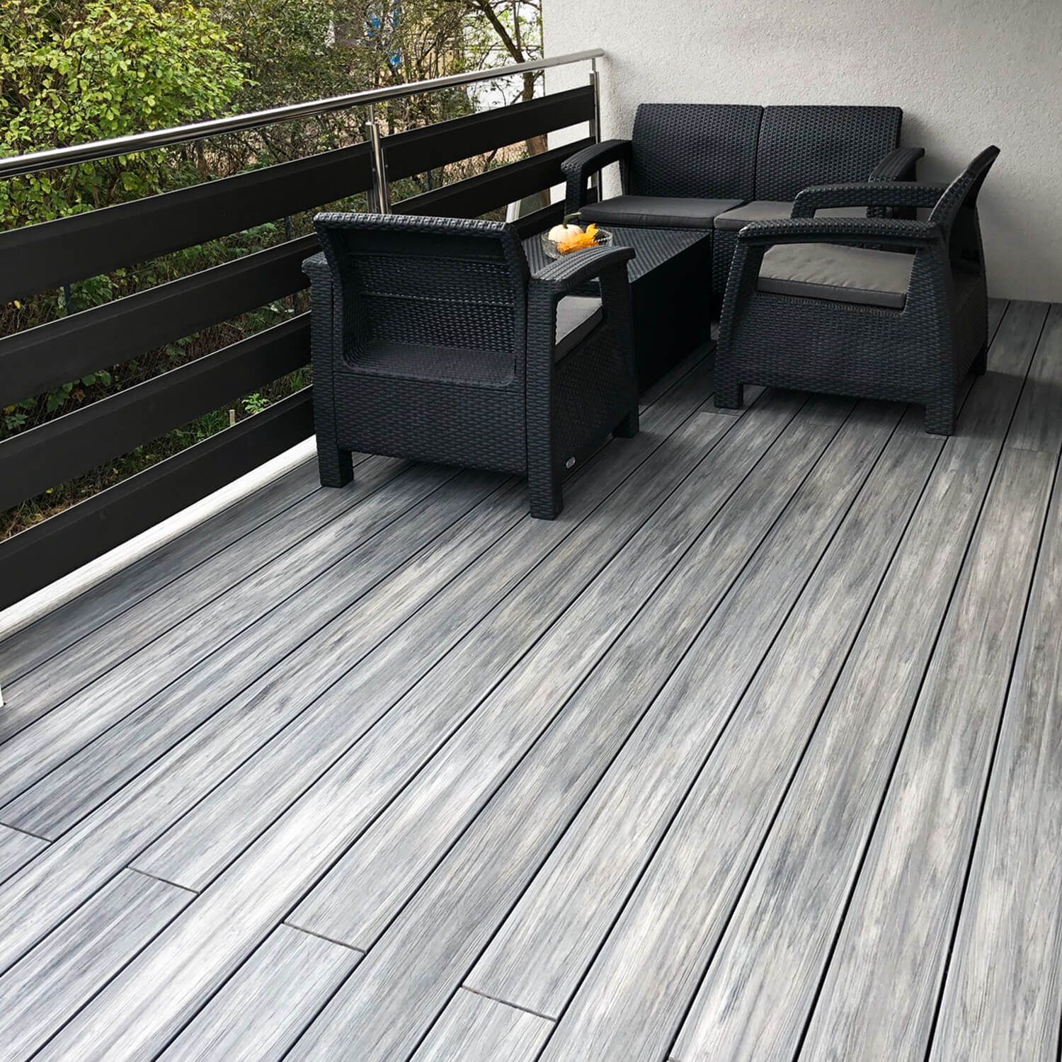 Deska Tarasowa Kompozytowa Premium Gray / Antracyt – dł. 4 m