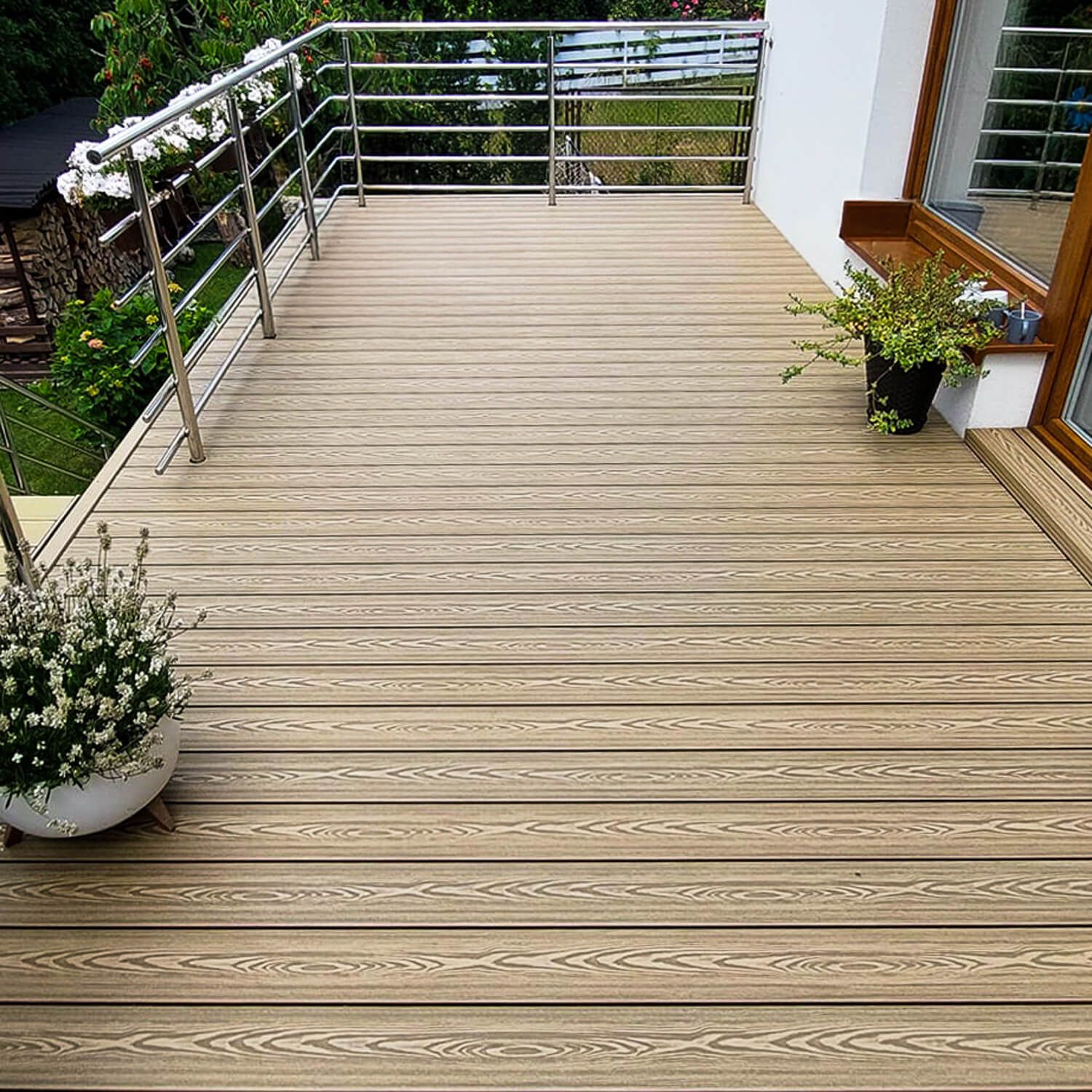 Deska Tarasowa Kompozytowa 3D Miodowy Teak - dł. 4 m