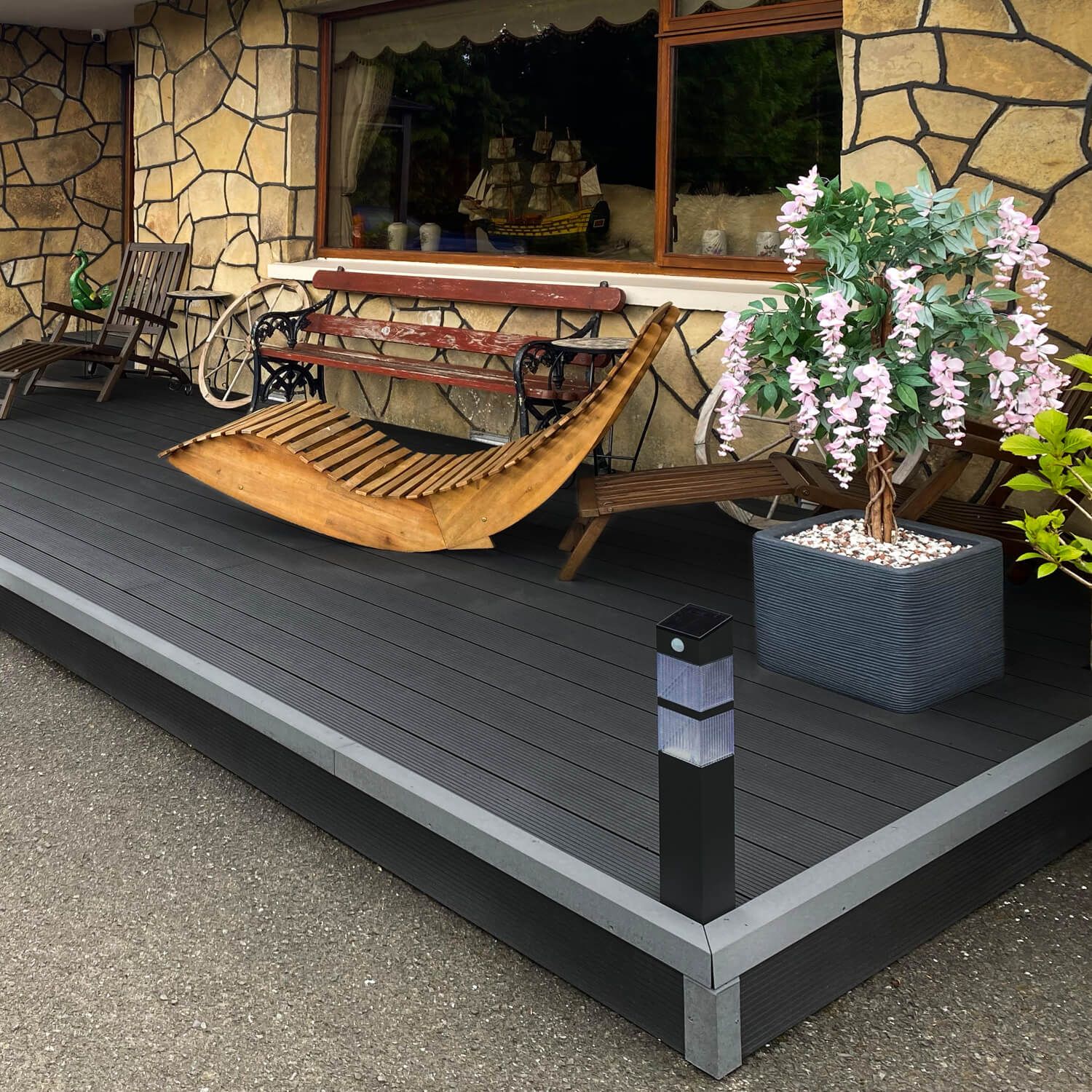 Deska Tarasowa Kompozytowa Standard 15 Antracyt – dł. 3,5 m