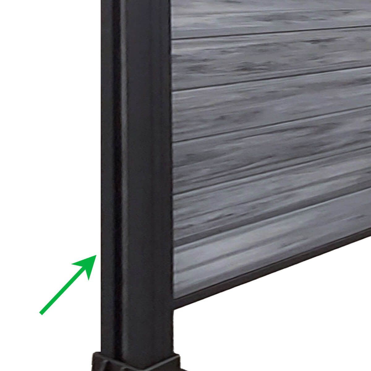 Słupek Ogrodzeniowy Aluminiowy 68x68 mm – dł. 2,4 m