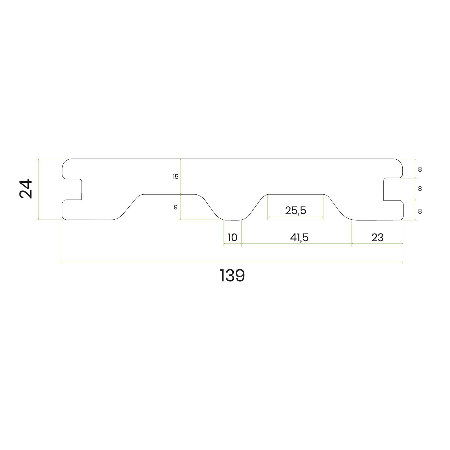 Deska Tarasowa Kompozytowa Solid Prestige Premium Dąb Winchester – dł. 50 cm (Próbnik)