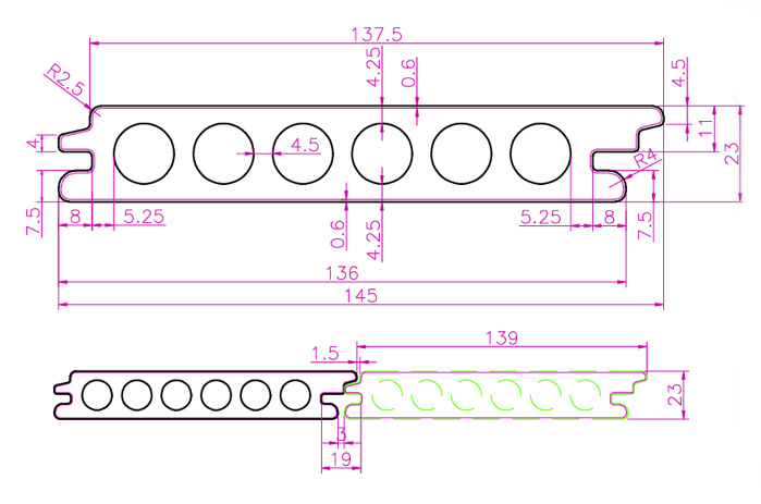 Terasové Prkno WPC Solid Prestige Premium Antique - 3 m