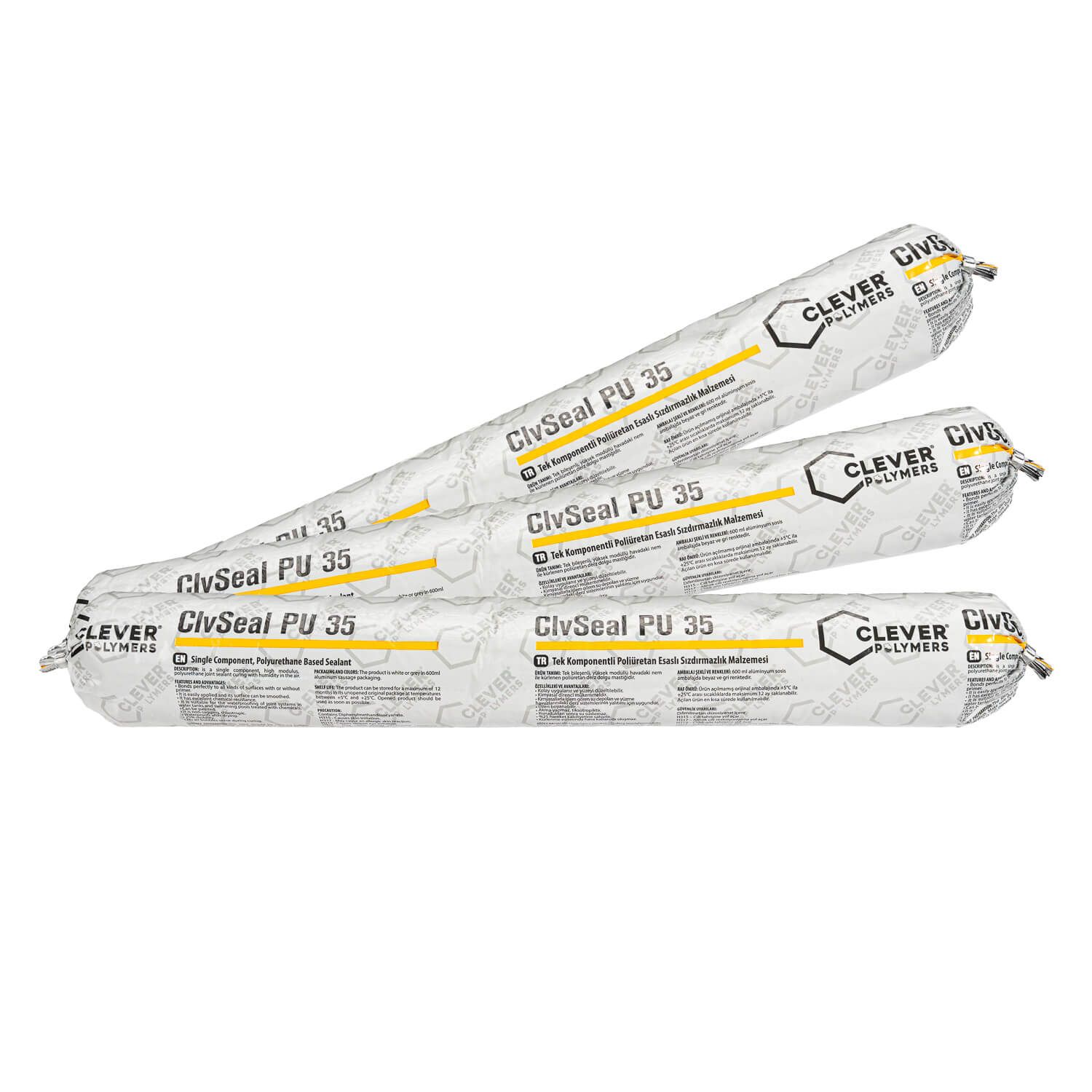Jednokomponentní polyuretanový tmel CLEVER ClvSeal PU35 – 0,7 kg (600 ml)