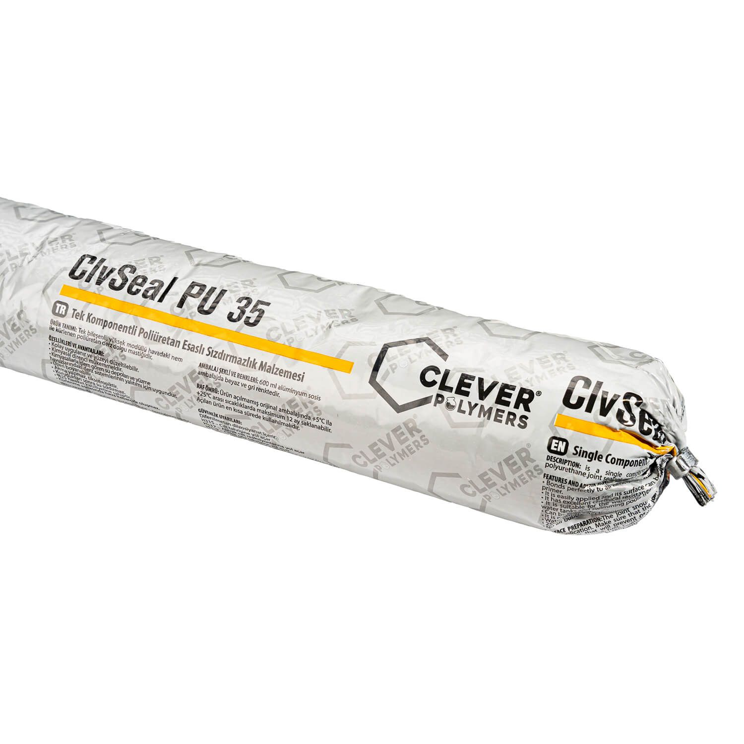 Jednokomponentní polyuretanový tmel CLEVER ClvSeal PU35 – 0,7 kg (600 ml)