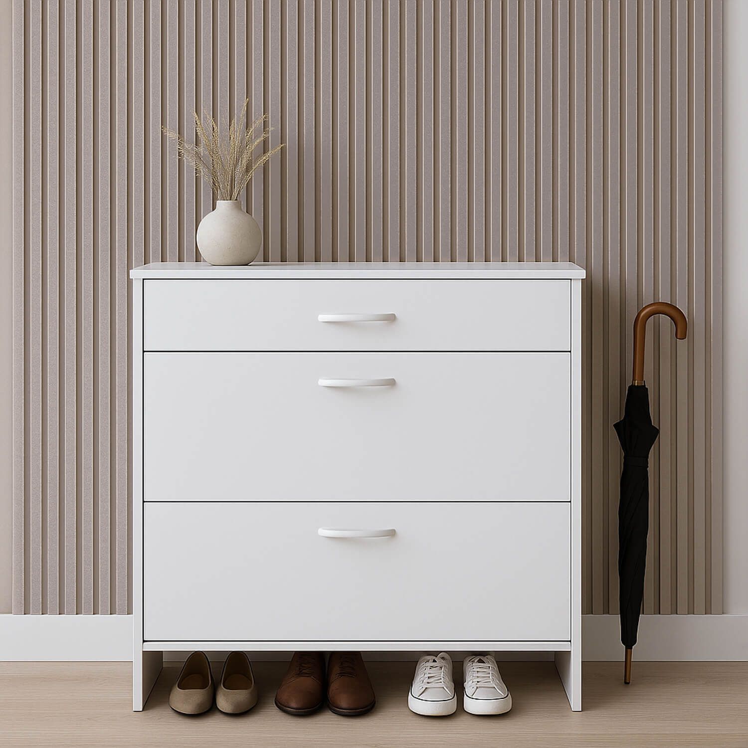 Lamele Ścienne Dekoracyjne Coffee Brokat 2,4 x 16,8 cm – dł. 2,7 m