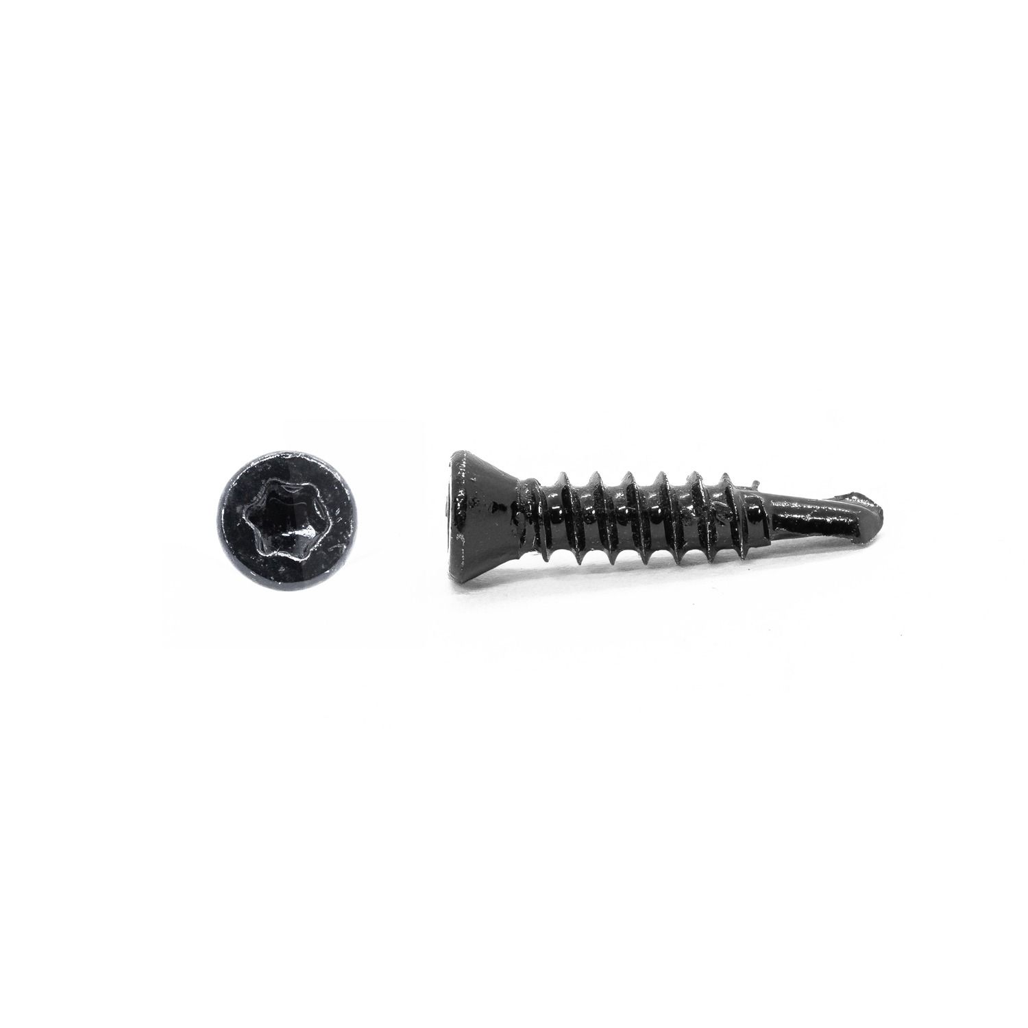 Samořezný šroub 4 x 18,5 mm z nerezové oceli Černý – 100 ks