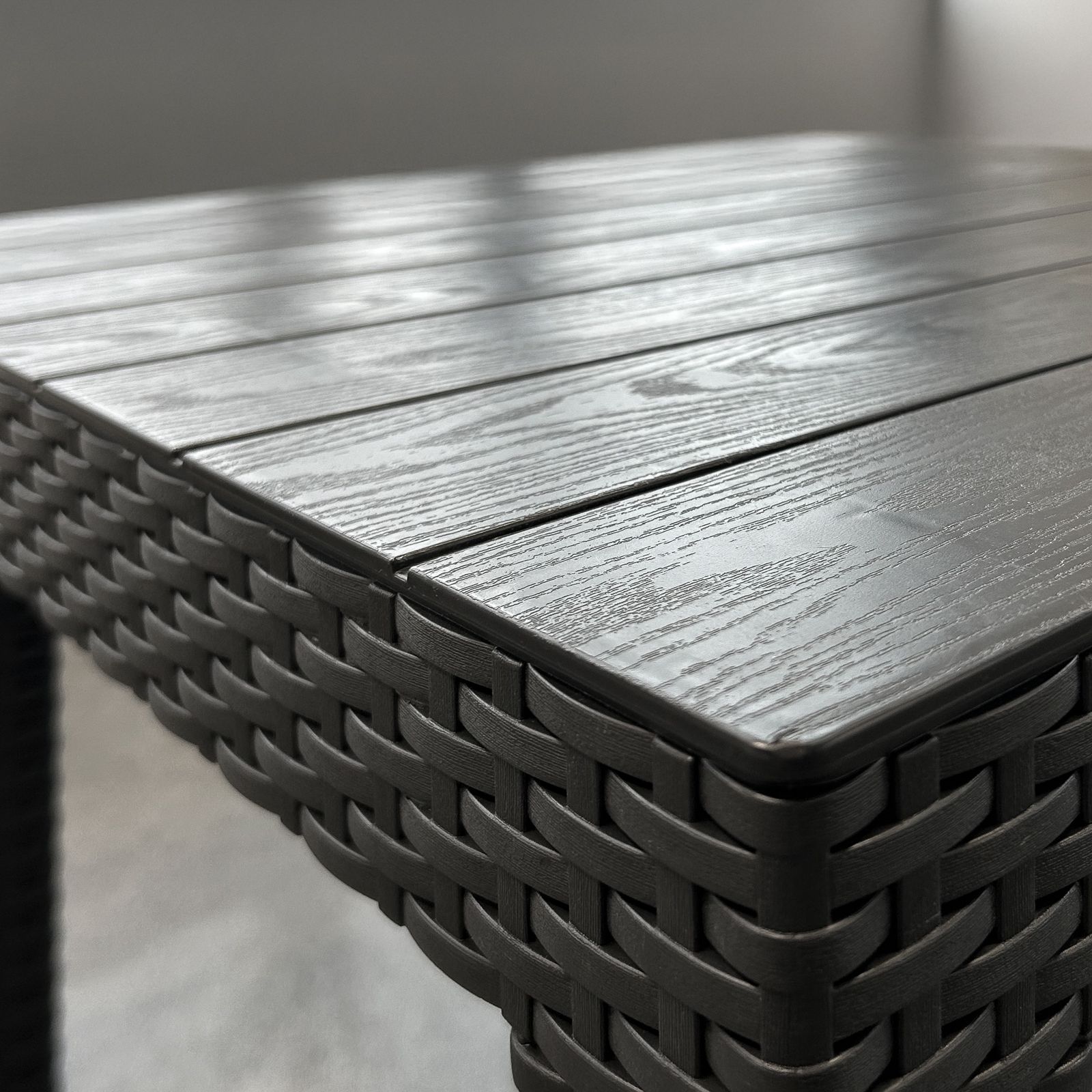 Zestaw Mebli Ogrodowych z technorattanu 4-osobowy Sofia Antracyt