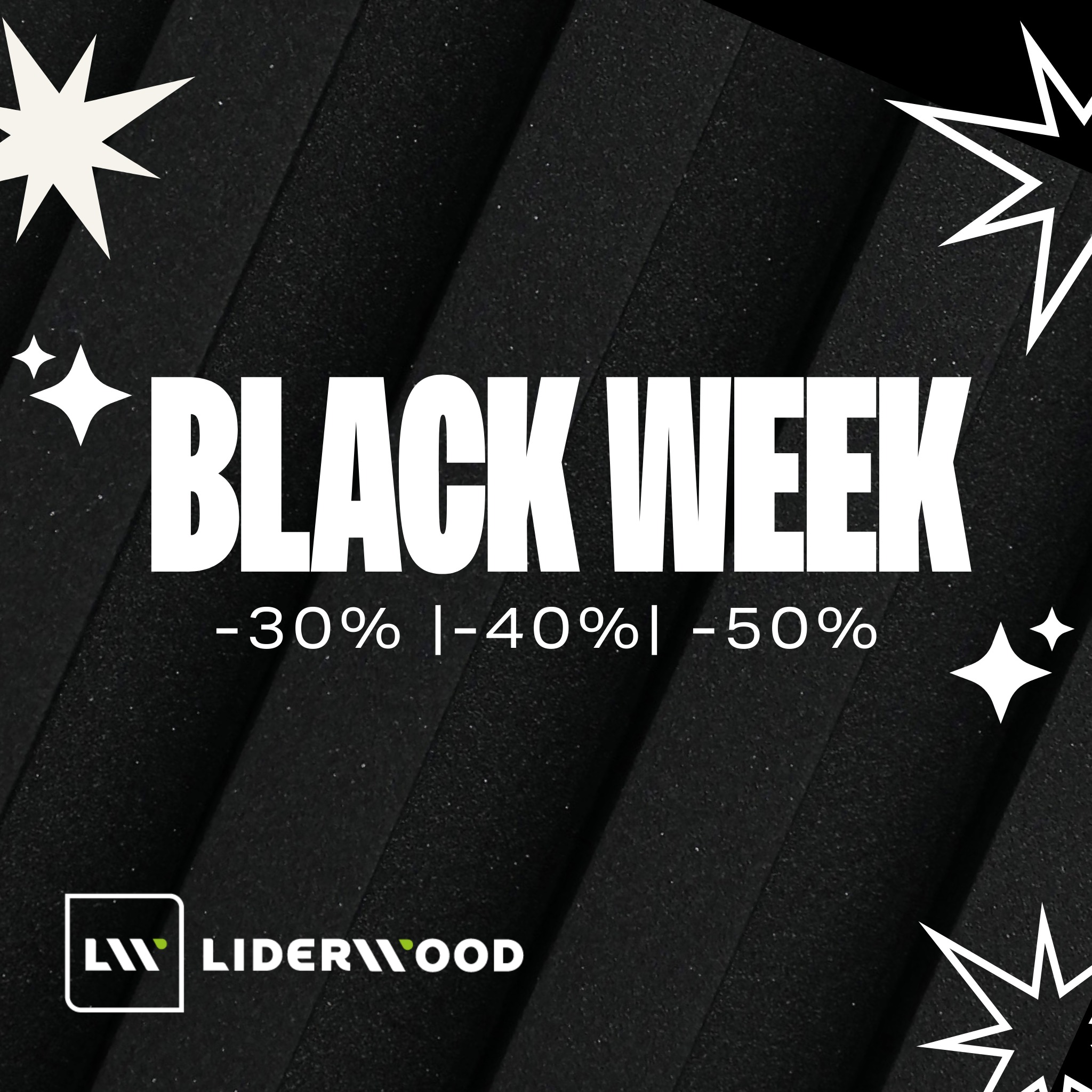 Black Week u Liderwood – proměň svůj prostor se slevou až 50%