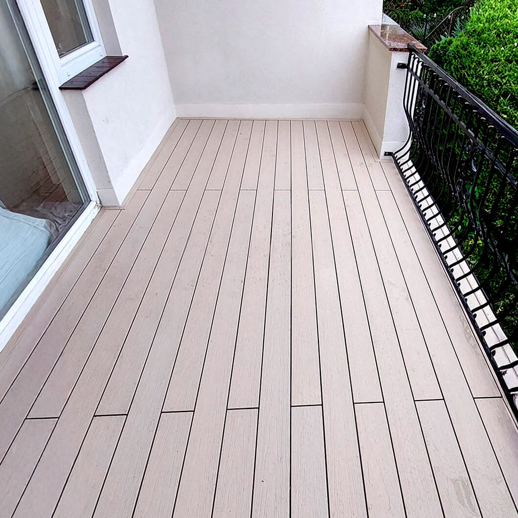 Kompozitní desky na balkoně – Premium Ecru