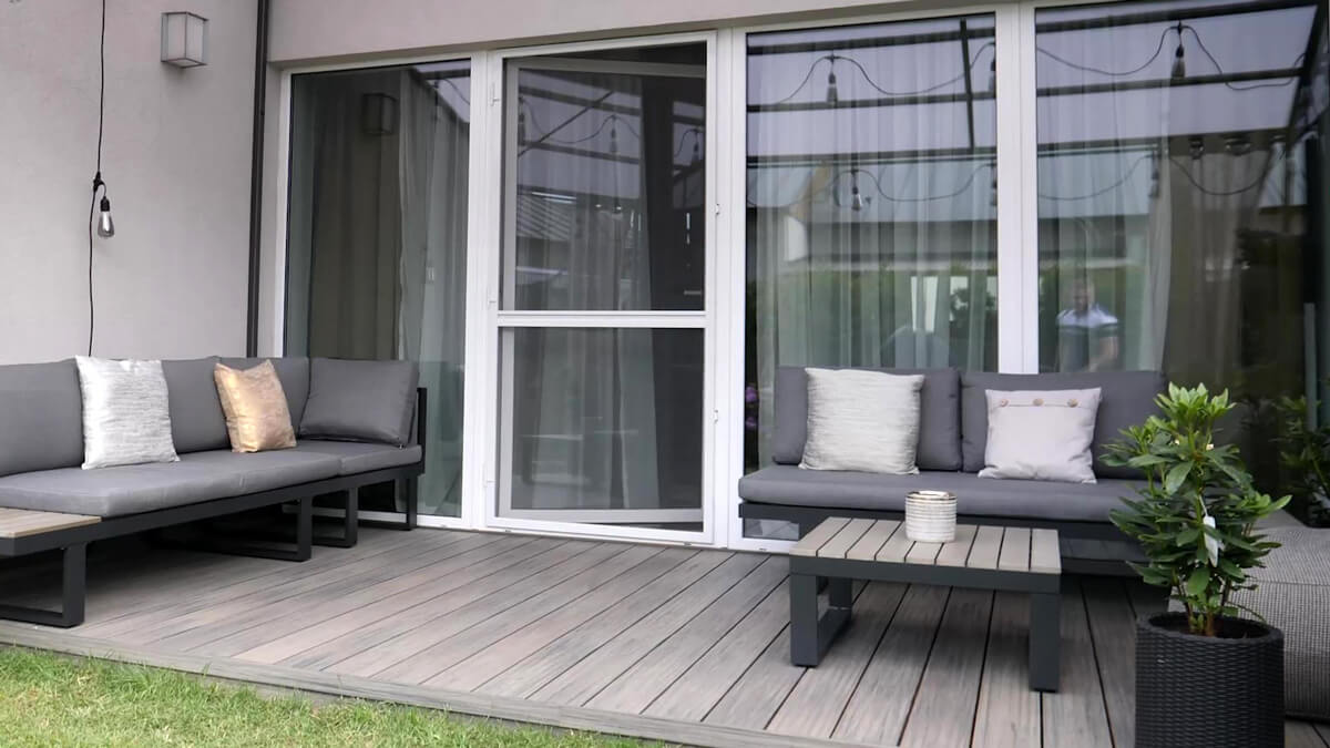 Nízká terasa - Terasové prkno WPC Premium Antique