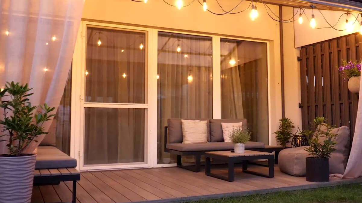 Nízká terasa - Terasové prkno WPC Premium Antique