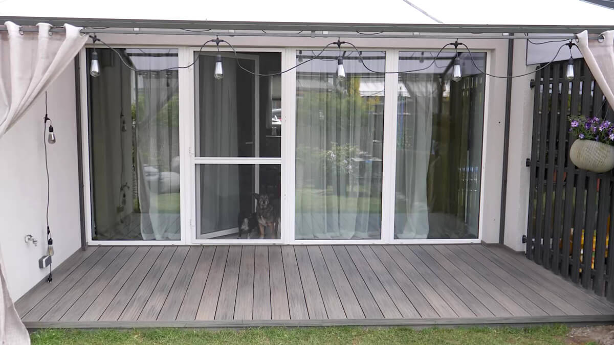 Nízká terasa - Terasové prkno WPC Premium Antique