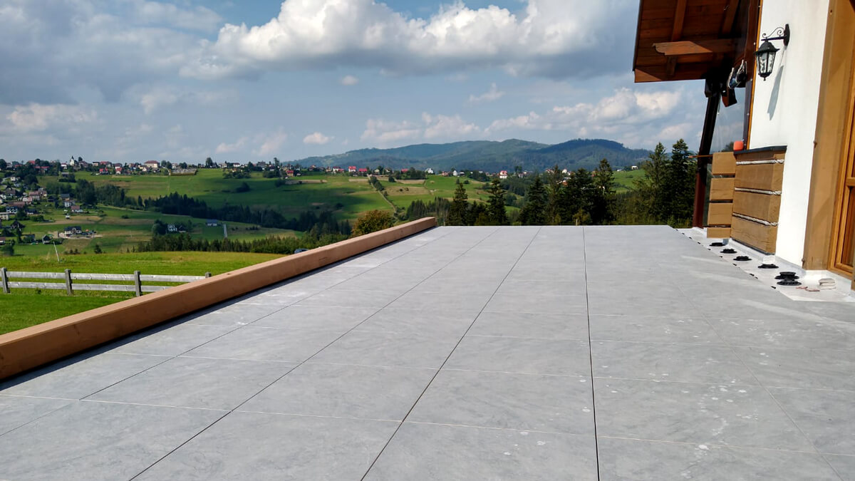 Terasa - Kameninové dlaždice Sierra Gray