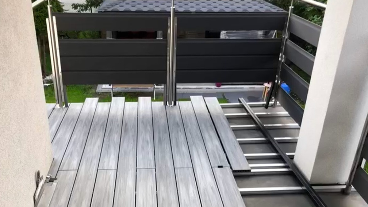 Montáž kompozitního prkna Premium Gray/Antracit
