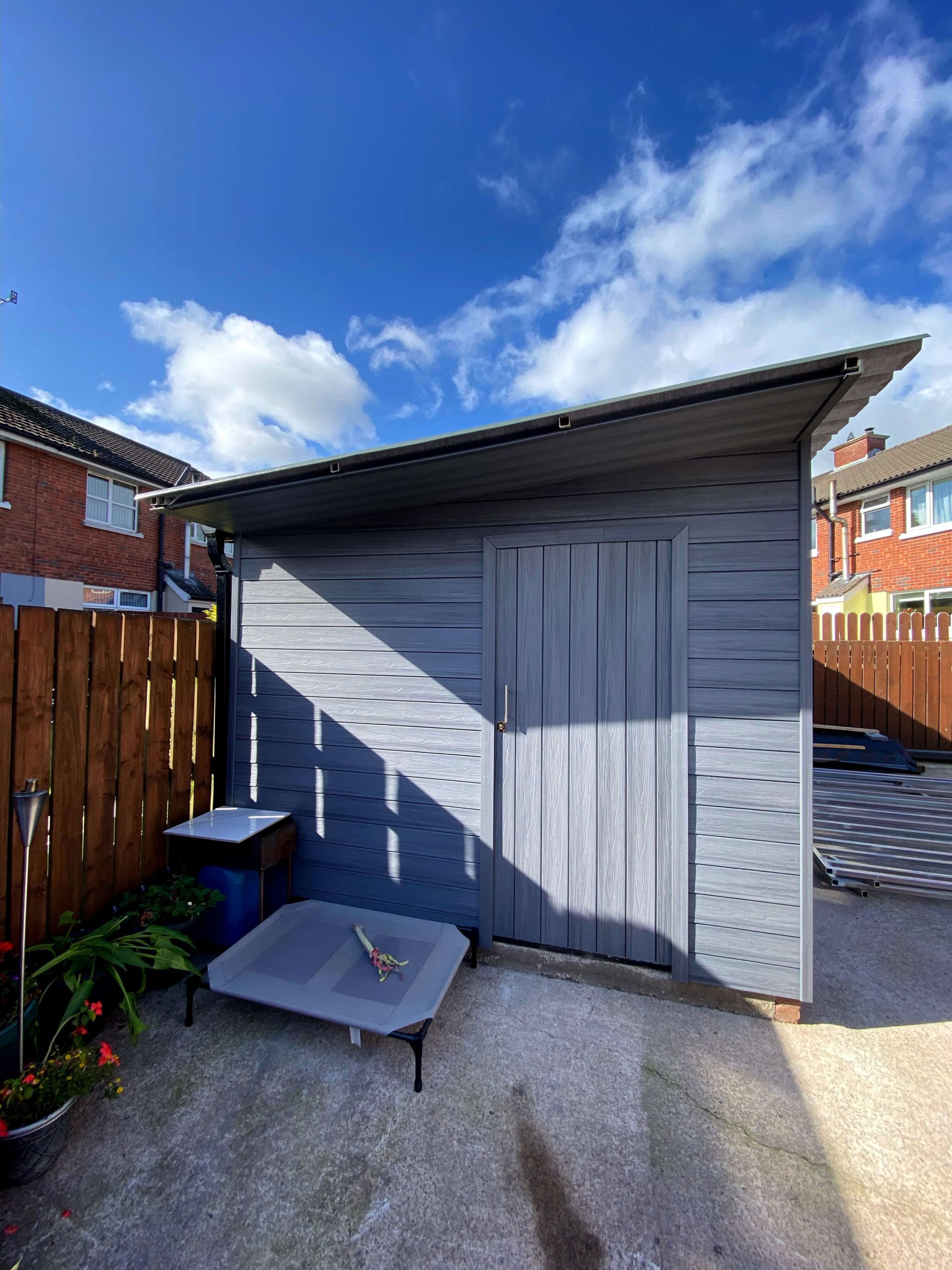 Zahradní domek na nářadí – Fasádní deska Premium Gray