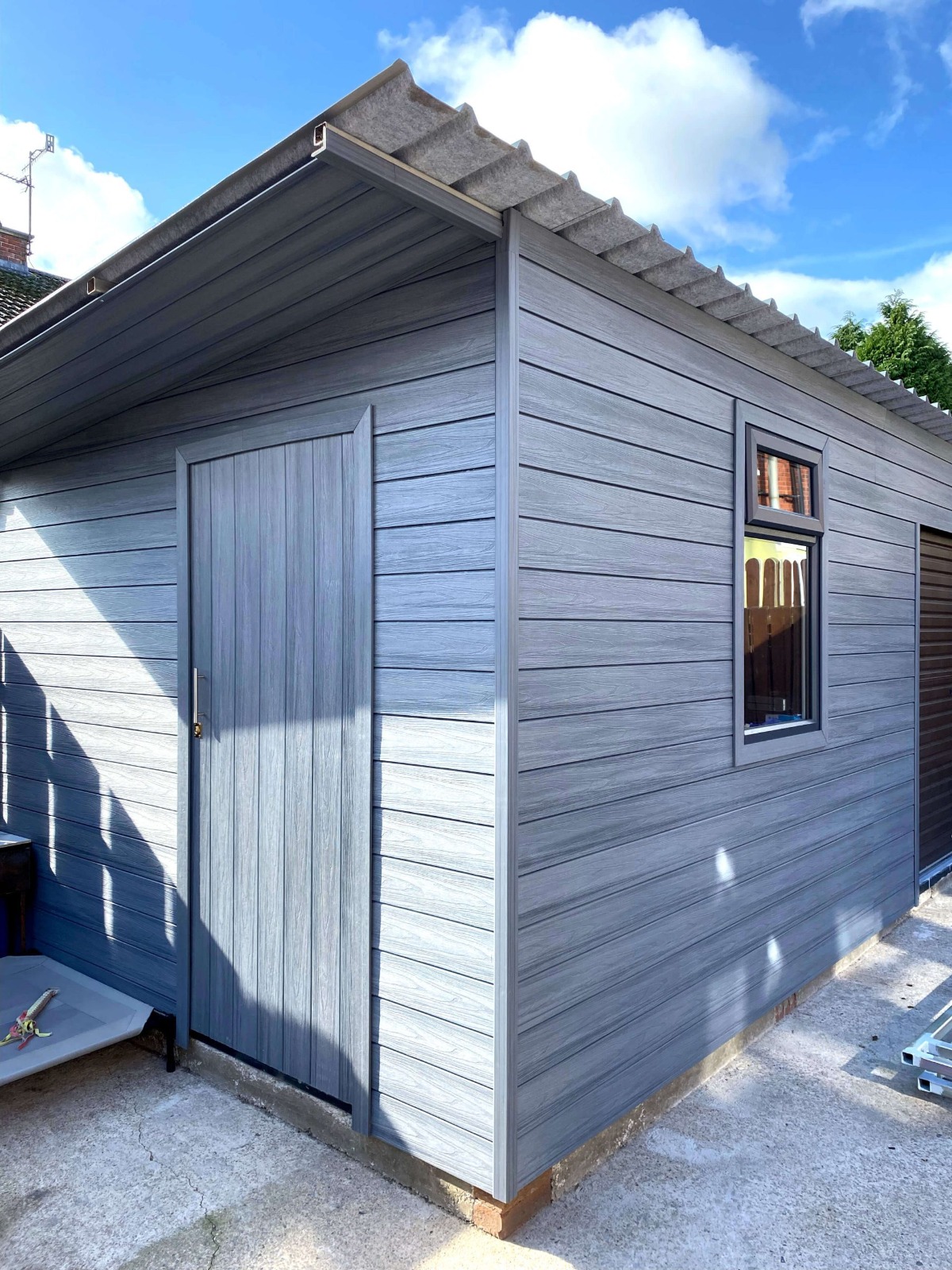 Zahradní domek na nářadí – Fasádní deska Premium Gray