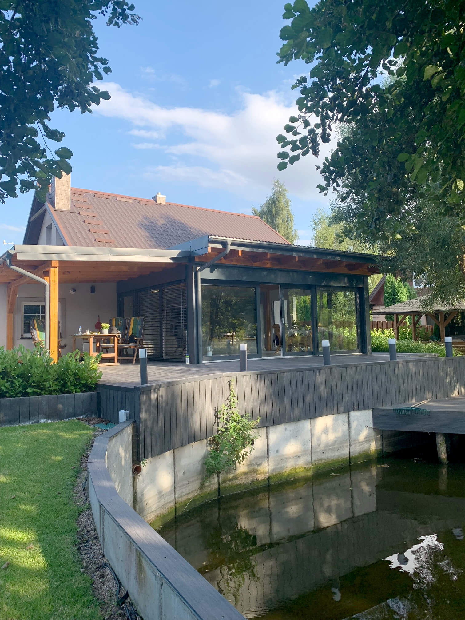 Velká terasa – Terasové prkno WPC Premium Antracit