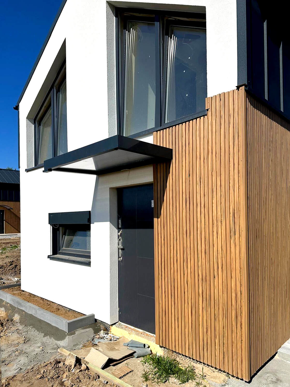 Prémiové fasádní lamely Dub Winchester – lamelová fasáda