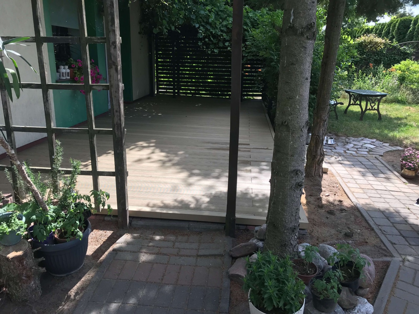 Terasa z kompozitních desek Standard Medovy Teak