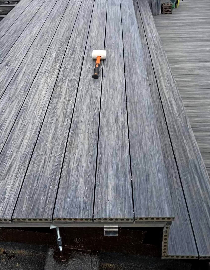 Střešní terasa Terasové prkno WPC Premium Gray