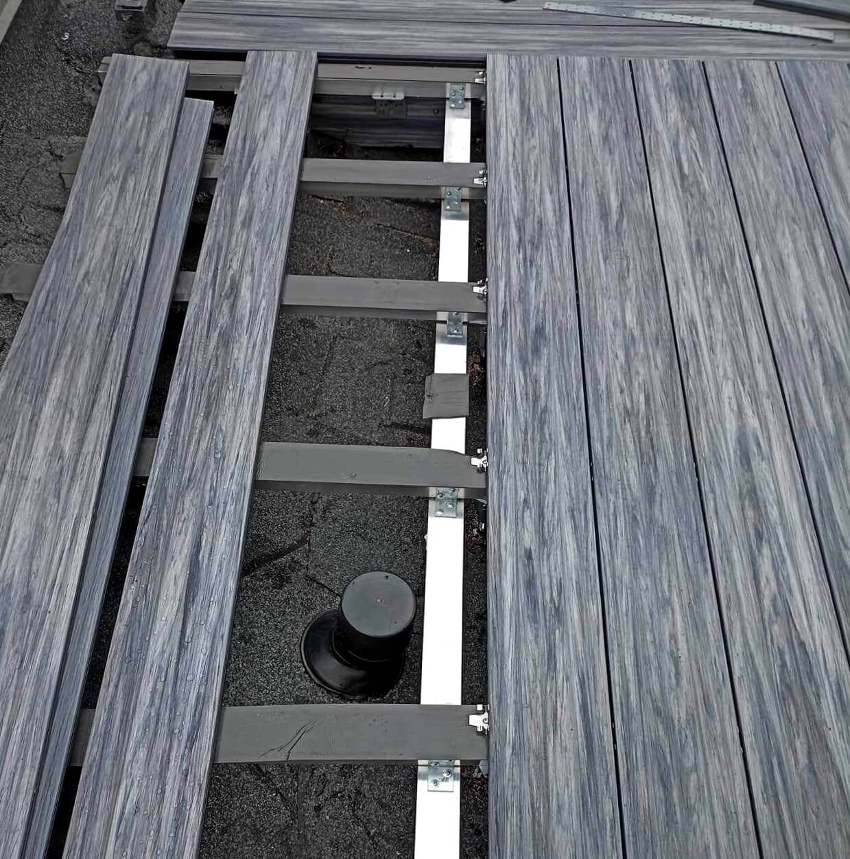 Střešní terasa Terasové prkno WPC Premium Gray