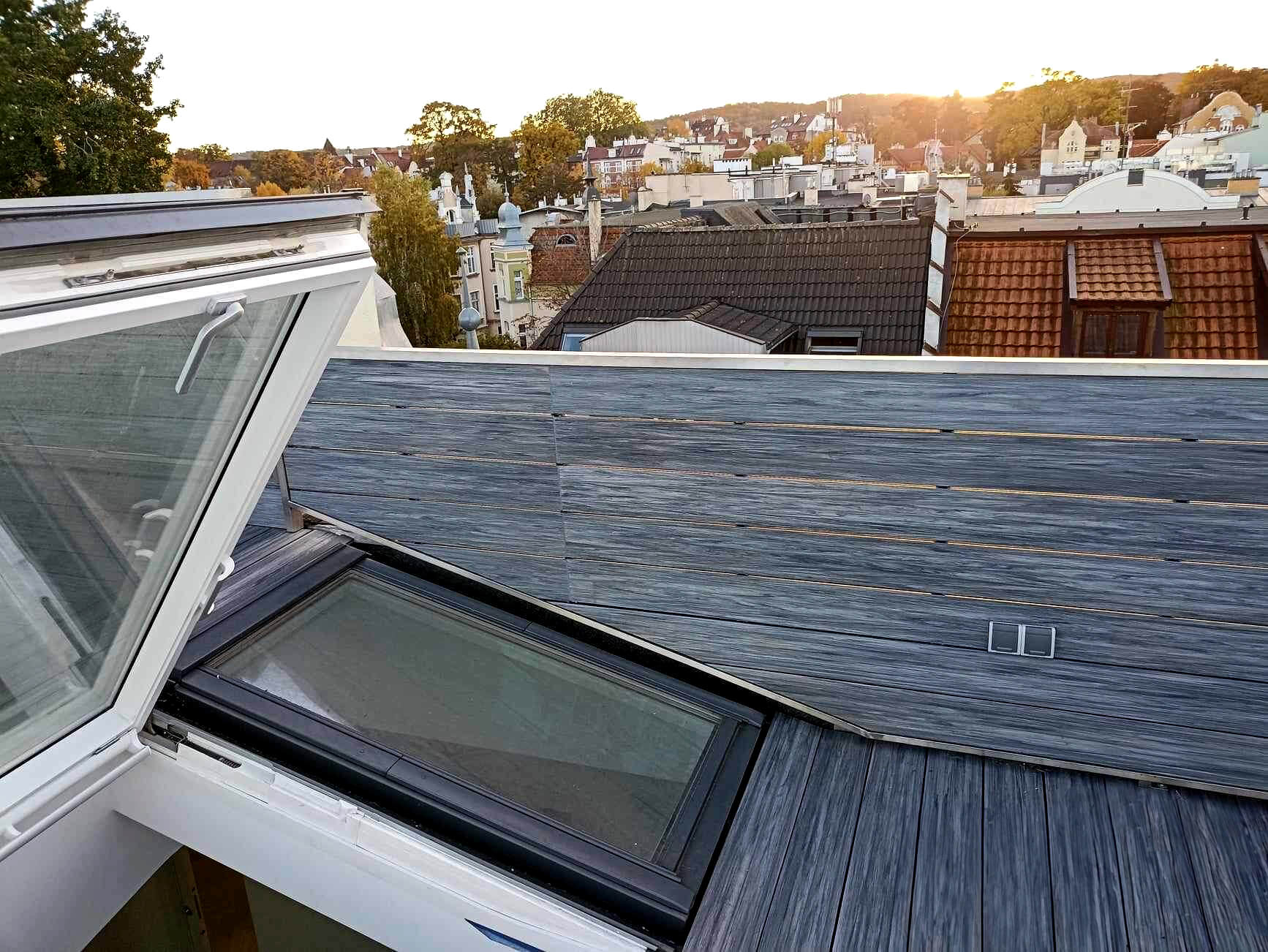 Střešní terasa Terasové prkno WPC Premium Gray