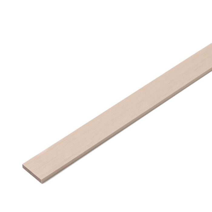 Kompozitní Plochá Lišta Premium Ecru 50x10 mm – 2,2 m - Image 1