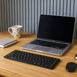 wizualizacja Lamele Ścienne Dekoracyjne Szary Brokat