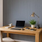 wizualizacja Lamele Ścienne Dekoracyjne Szary Brokat