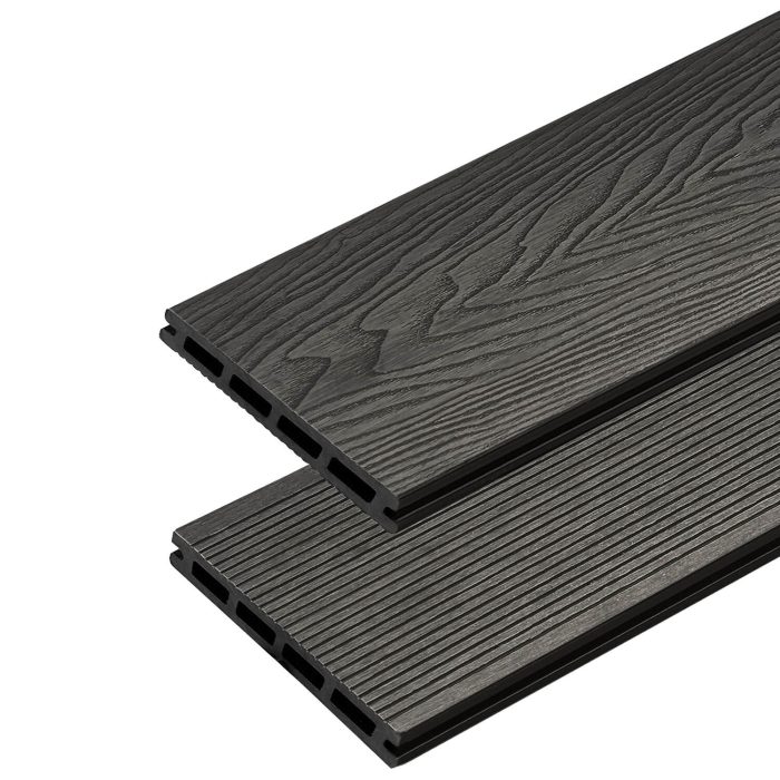 Terasové prkno WPC 3D Classic Antracit - 2,2 m - Image 1