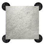 Keramická Dlažba na Terasu Quarzo Silver Gray 60x60x2 cm - Image 3