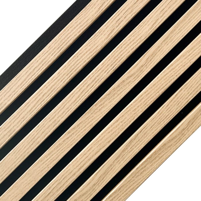 Akustický Panel Lamelový na Plsti Světlý Dub 2,1 x 30,5 cm – 1 m - Obrázek 2