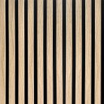 Akustický Panel Lamelový na Plsti Světlý Dub 2,1 x 30,5 cm – 2,7 m