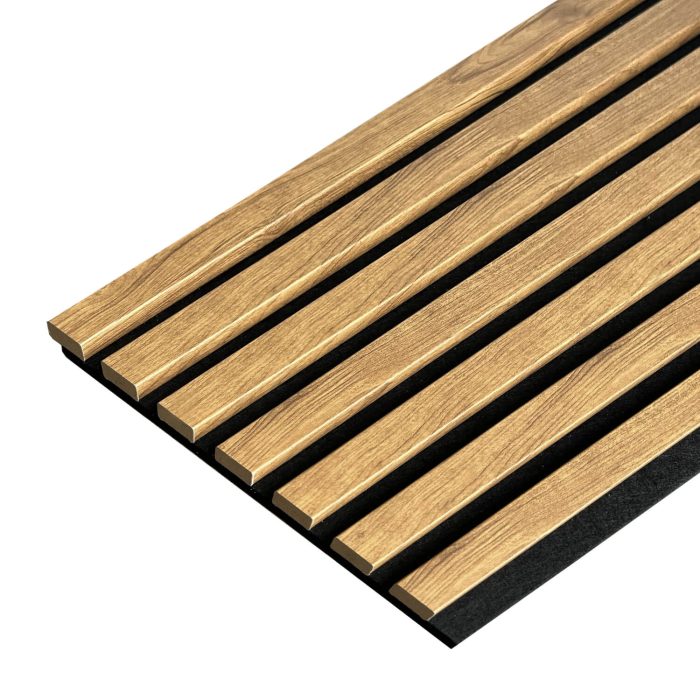 Akustický Panel Lamelový na Plsti Zlatý Dub 2,1 x 30,5 cm – 2,7 m - Image 4